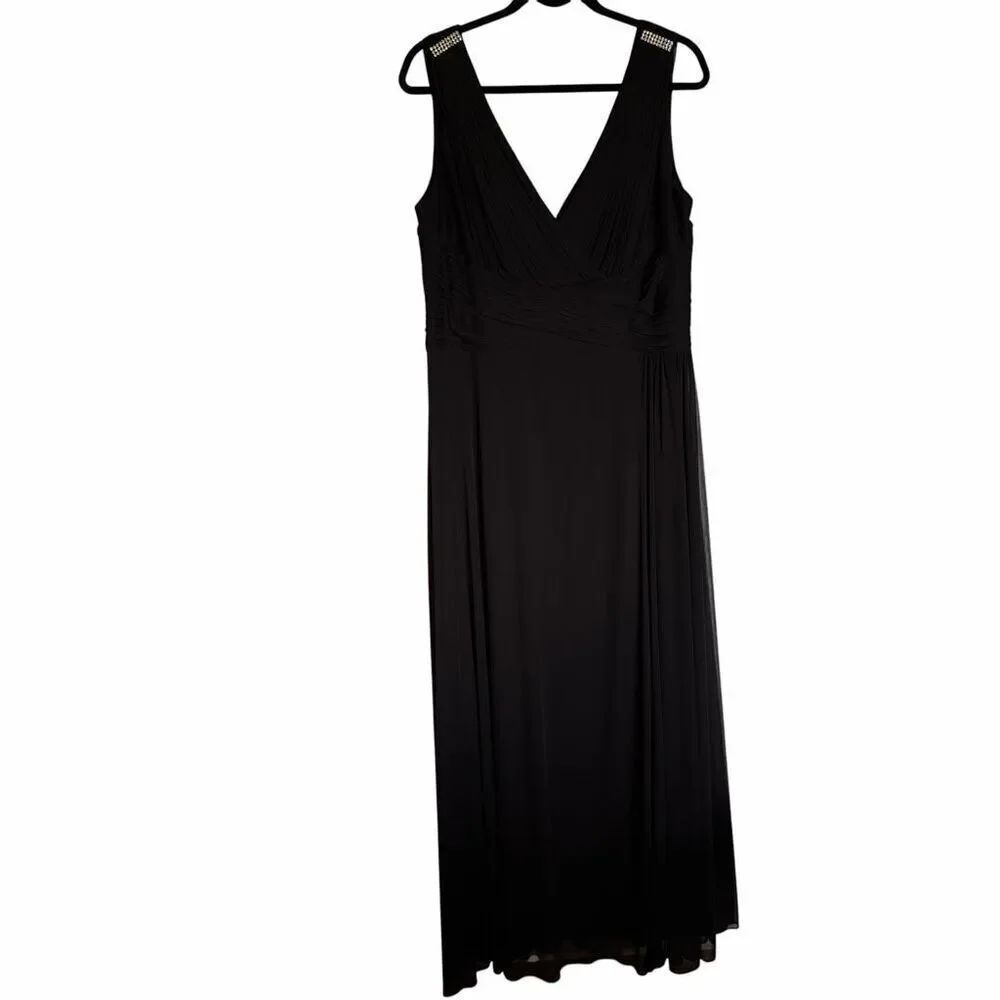 Alex Evenings Women’s Long Black Dress Size 16W